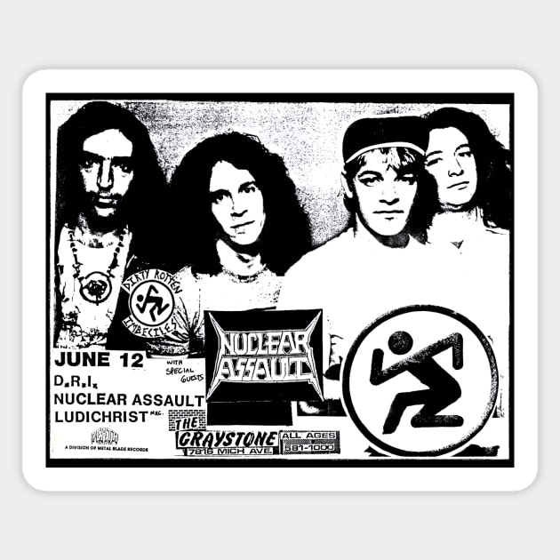 1987 Hardcore Punk Rock Show (Detroit, MI) Sticker by Scum & Villainy